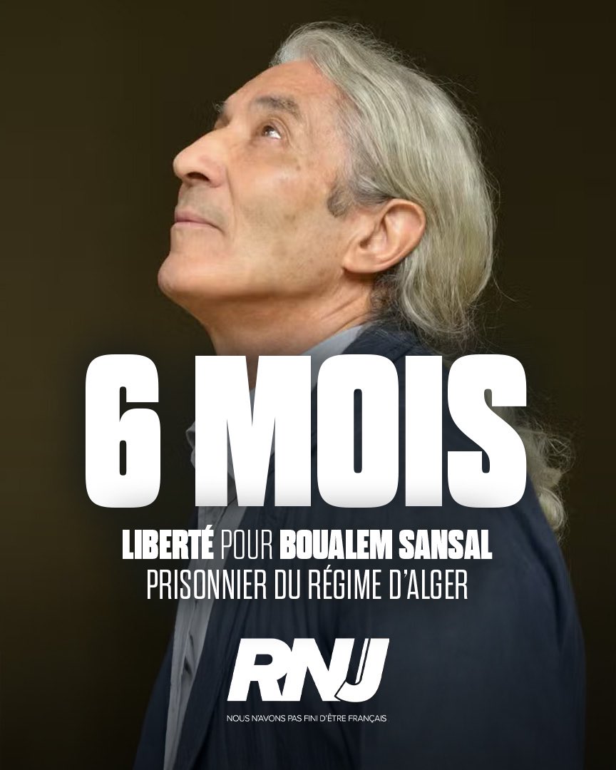 Liberté pour Boualem Sansal.
Stop à l’impunité du régime d’Alger.