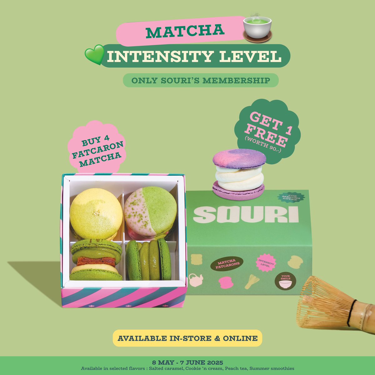 MaryxNongWin's tweet image. 📣📣 กิจที่ 1 แจกมาการอง MATCHA INTENSITY LEVEL 4 ชิ้น + 1 (รวม 5 ชิ้น) 1 คนค่ะ “รี + เฟบ ผชดต้องทำครบ 2 อย่างนะคะ” ปิดกิจ 23:30 น. วันนี้

WIN MI FINAL TH GALA

#WinMetawinWithMi8