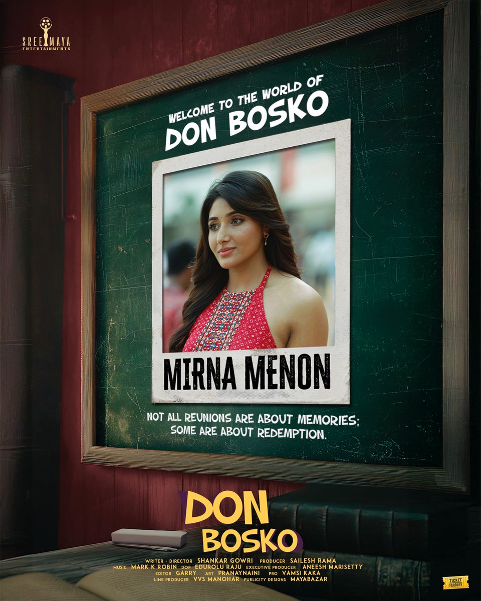TrackTwood's tweet photo. Welcoming the beautiful @mirnaaofficial to the fun filled world of #DonBosko
Can't wait for all the madness to unfold
#Rushya #SaileshRama @pshankar_gowri #Mounika @vamsikaka @Ticket_Factory #SreeMayaEntertainments https://t.co/oPDHyYT8CZ