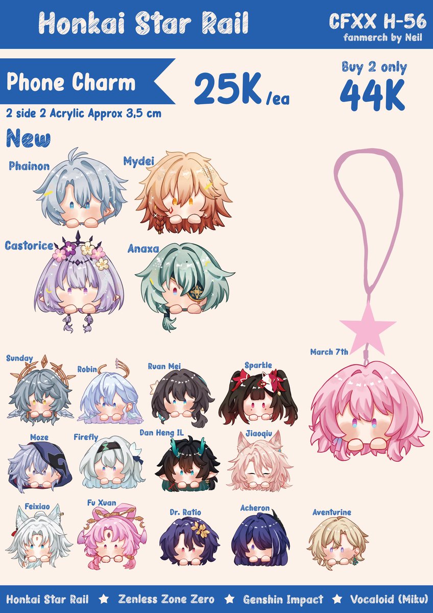 [🔁 + ❤️ are appreciated]

Neil’s OTS CATALOG for #CFXX

🗓️24 - 25 May 2025
🏷️ HSR, ZZZ, Genshin, Vocaloid (Miku only)

See youu at cf🫶😍
(1/5) HSR &amp; Bundle
#comifuroxx #cf20 #CFXXcatalogue #comifuro20catalogue