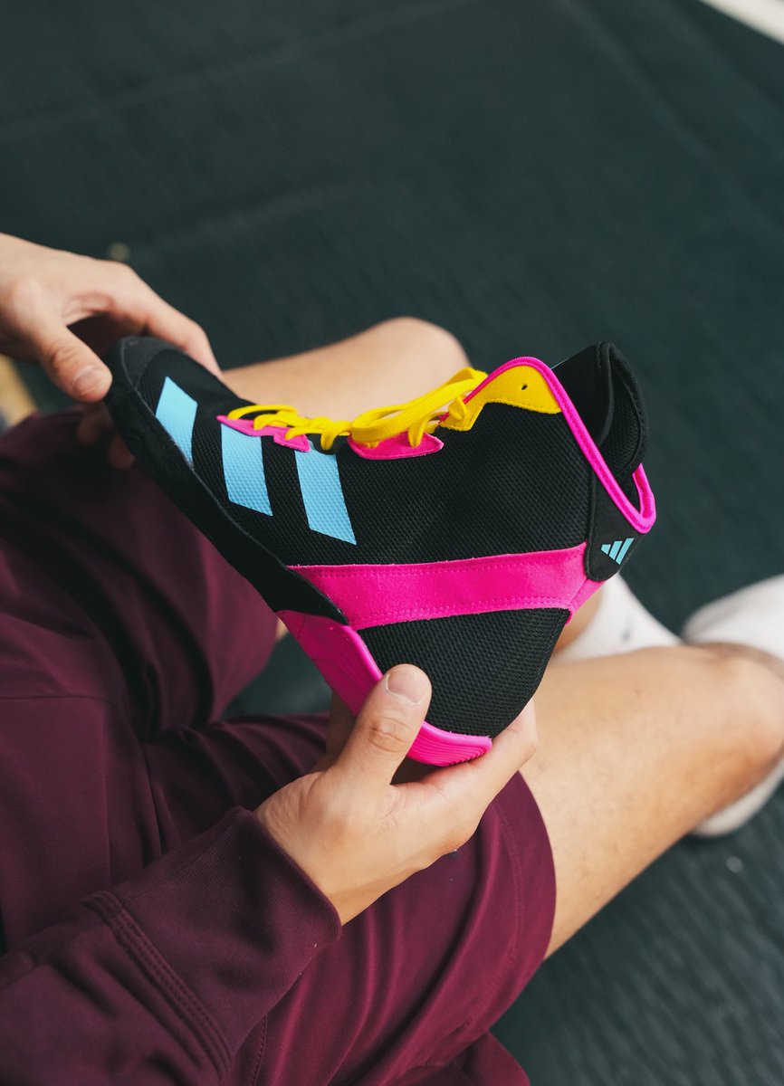 Still thinking about the new ADIZERO? 👀 Don’t wait—these blacked-out beasts with electric pops of cyan, pink, and yellow are flying fast. Limited pairs left. Lock yours in before they're gone. ⚡️👟

#ADIZERO #ThreeStripeLife #Wrestlingshoes
