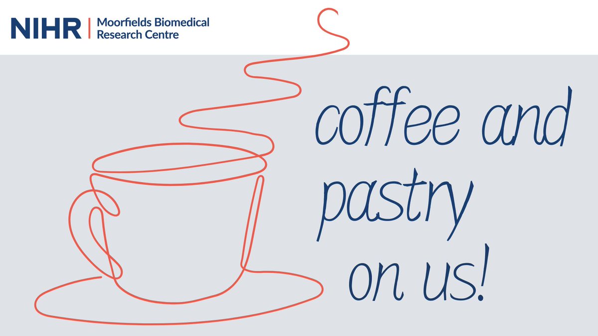 NIHR Moorfields BRC (@moorfieldsbrc) on Twitter photo Sign up for the next coffee hour, discussion & questions are encouraged!
Date: 5 Jun, 2.30 – 3.30 pm near Moorfields
🔗buff.ly/xPYe28u
<a href="/anthonykhawaja/">Anthony Khawaja</a> will share his research in #glaucoma genetics, detection and data science. Sign up for the next coffee hour, discussion & questions are encouraged!
Date: 5 Jun, 2.30 – 3.30 pm near Moorfields
🔗buff.ly/xPYe28u
<a href="/anthonykhawaja/">Anthony Khawaja</a> will share his research in #glaucoma genetics, detection and data science.