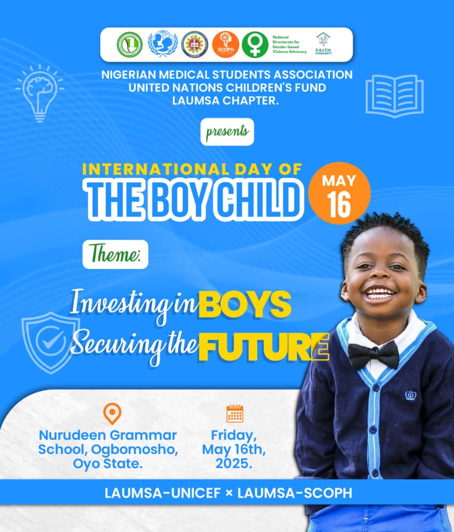realTMA's tweet photo. *Investing in Boys, Securing the Future*

Boys are not just leaders of tomorrow; they are hope of today. Invest in their education, health, emotional wellbeing and moral development.

#internationaldayofboychild
#today's boy, tomorrow's leaders. https://t.co/uP8BsVmLRz
