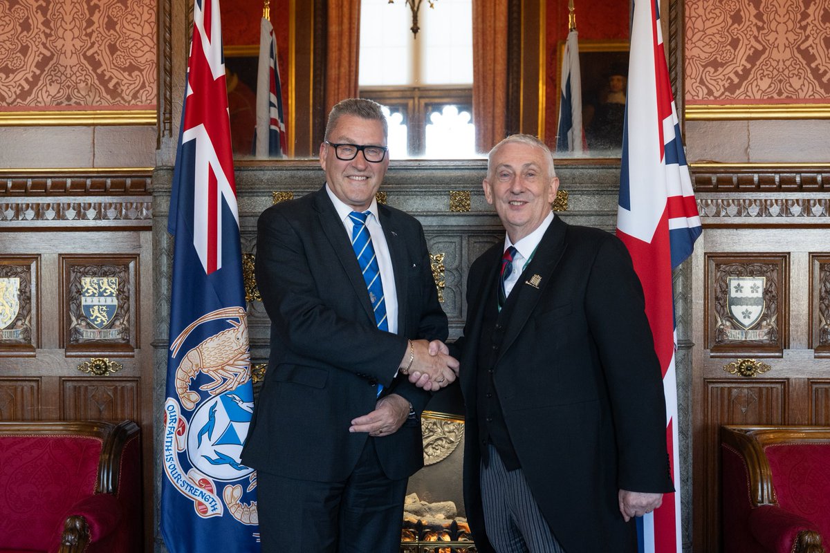 Honoured to have had the opportunity to meet <a href="/CommonsSpeaker/">House of Commons Speaker</a> this week, a staunch supporter of Tristan da Cunha and the wider Overseas Territories family #Diplomacy #TristandaCunha #parliament