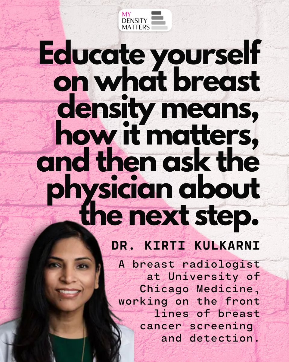 Knowing your density is the start! Our medical advisor Dr. Kulkarni agrees that the next steps are best taken with your physician. Learn where you can start knowing today! Check out the tools on our website 💕mydensitymatters.org 
#mydensitymatters #checkyourchart