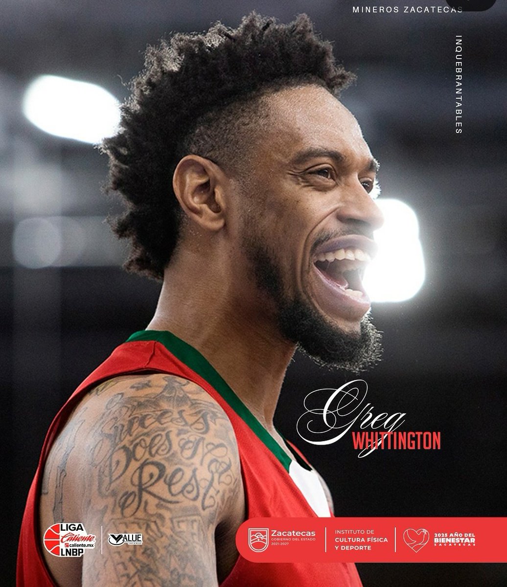 #LNBP 🇲🇽 | ¡¡¡FICHAJES!!!
Mineros de Zacatecas entre ayer y hoy (por fin) han hecho oficial la llegada de Greg Whittington (Ex <a href="/Palencia_Basket/">Súper Agropal Palencia</a> ) y <a href="/MirzaBulic/">Mirza Bulic</a> (ex <a href="/GrupoAlegaCant/">Grupo Alega Cantabria</a>).
Mucha suerte a ambos.
#ExMorados
