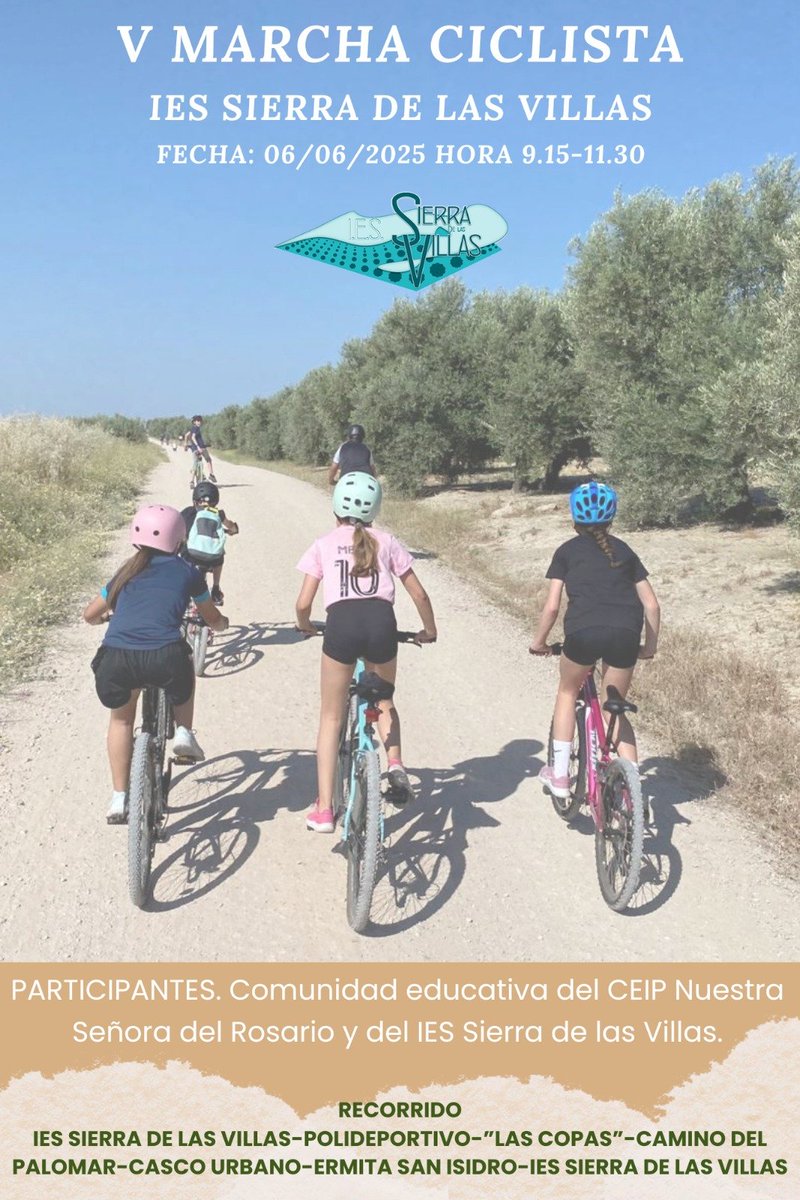 sierralasvillas's tweet image. Desde el IES Sierra de las Villas continuamos comprometidos con la #MovilidadSostenible y los #HábitosDeVidaSaludable #Hábitosquetransforman #ProgramaAldea #Aldea #Villacarrillo #IESSierraDeLasVillas #Cima #EducaciónAmbiental #Semanadelasalud