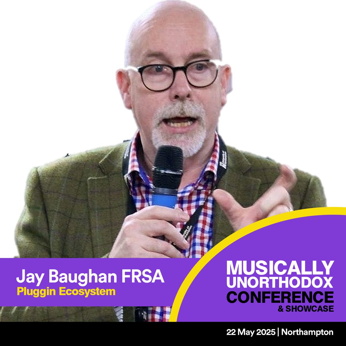 InMusicInMedia's tweet photo. Guest Speaker Jay Baughan FRSA, entrepreneur and co-founder of Pluggin Ecosystem will be at the Musically Unorthodox Conference - Thursday 22 May 2025 - Northampton.

GET YOUR FREE TICKET  https://t.co/axXQRolCAH

#SocialValue #SocialImpact #MusicallyUnorthodox #GetYourTicket https://t.co/uZVUw75QlU