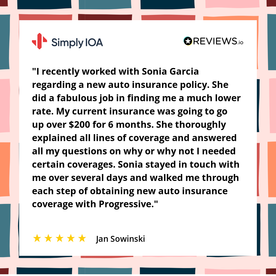 We recently helped Jan save over $200 on auto insurance! 🙌 

With step-by-step support and clear guidance from our team, getting the right coverage was easy and stress-free.

Call: 833.872.4467
Visit: simplyioa.com 

#FeedbackFriday #CustomerAppreciation