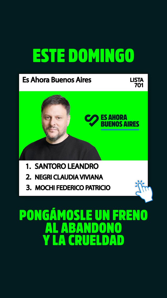 Nos vemos el domingo 💪

#EsAhoraSantoro