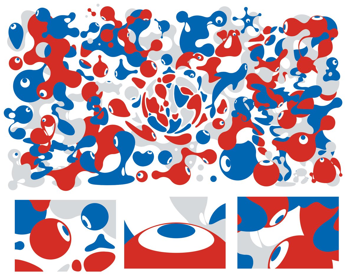 最も地味で、最も重要な役割。それがこのグレーです。この色は、ロゴに