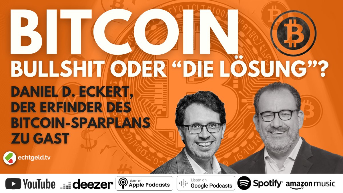 echtgeldtv (@echtgeldtv) on Twitter photo 25 % Bitcoin im Depot?! 🤯 Finanzjournalist @tiefseher im kontroversen BTC-Talk mit <a href="/takberlin/">Tobias Kramer</a> bei #EchtGeldTV. Vom Berliner Bitcoin-Kiez bis zum Sparplan. Ist BTC digitales Gold – oder Bullshit? 👉Jetzt reinschauen!
YouTube-Link:
📌 youtu.be/CvE7NhQ8QNg 25 % Bitcoin im Depot?! 🤯 Finanzjournalist @tiefseher im kontroversen BTC-Talk mit <a href="/takberlin/">Tobias Kramer</a> bei #EchtGeldTV. Vom Berliner Bitcoin-Kiez bis zum Sparplan. Ist BTC digitales Gold – oder Bullshit? 👉Jetzt reinschauen!
YouTube-Link:
📌 youtu.be/CvE7NhQ8QNg