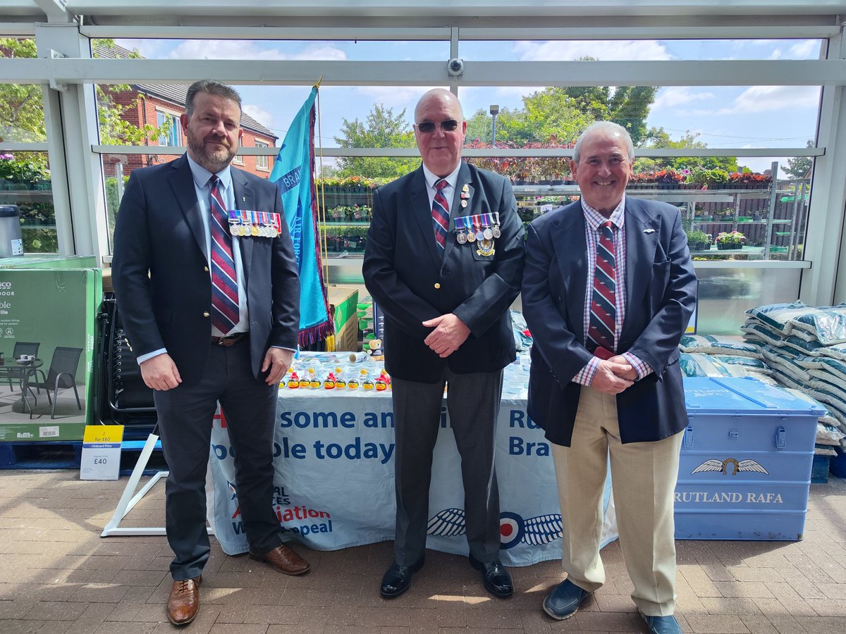 The early shift at Tesco's Oakham for the RAFA Wings Appeal 2025 pt1.

Here all day, come on down and say Hi &amp; perhaps donate a little.