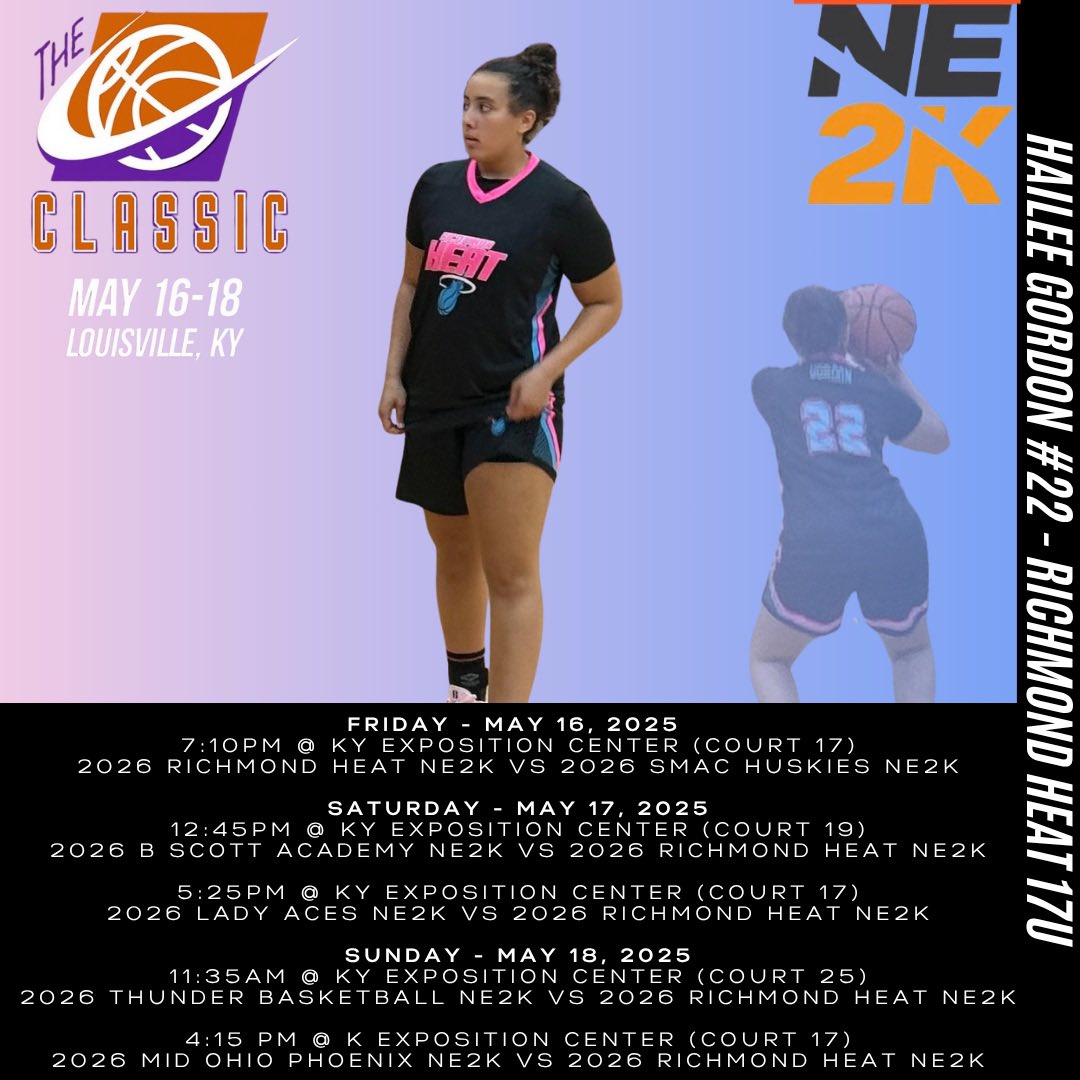 Hailee Gordon (@haileegordon30) on Twitter photo Excited to play in the Classic this weekend! <a href="/RichmondHeat1/">RichmondHeat</a> <a href="/PGHAkeem/">Akeem Webb</a> <a href="/alyxwhite_/">Alyx White</a> <a href="/WoodfordGBB/">Woodford County High School Girls Basketball π</a> Excited to play in the Classic this weekend! <a href="/RichmondHeat1/">RichmondHeat</a> <a href="/PGHAkeem/">Akeem Webb</a> <a href="/alyxwhite_/">Alyx White</a> <a href="/WoodfordGBB/">Woodford County High School Girls Basketball π</a>
