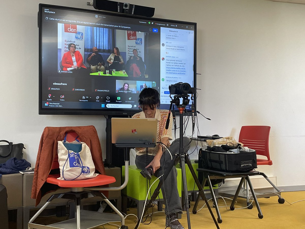 Webinaire « Intelligence artificielle » SNPDEN-UNSA le jeudi 15 mai auprès des collègues de l’académie de Poitiers diffusé en direct pour tous les adhérents. « Comprendre comment l’intelligence artificielle va modifier en profondeur nos pratiques pédagogiques? ».