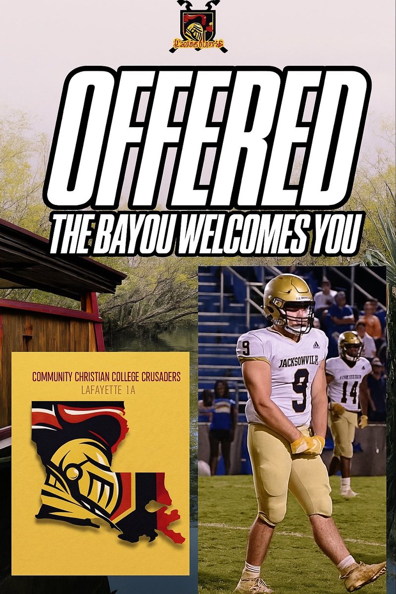 Jacksonville Football (@jville_football) on Twitter photo Two of our 26’s got their first next level opportunities this week‼️
CB <a href="/ZavierMoore_11/">Zavier Moore</a> ➡️ <a href="/SMWCFB/">SMWC Football</a>
LB/FB <a href="/BryceAllen09/">Bryce Allen</a> ➡️ <a href="/LouisianaCommu1/">Community Christian College Crusaders</a>
This is only the beginning‼️ Two of our 26’s got their first next level opportunities this week‼️
CB <a href="/ZavierMoore_11/">Zavier Moore</a> ➡️ <a href="/SMWCFB/">SMWC Football</a>
LB/FB <a href="/BryceAllen09/">Bryce Allen</a> ➡️ <a href="/LouisianaCommu1/">Community Christian College Crusaders</a>
This is only the beginning‼️