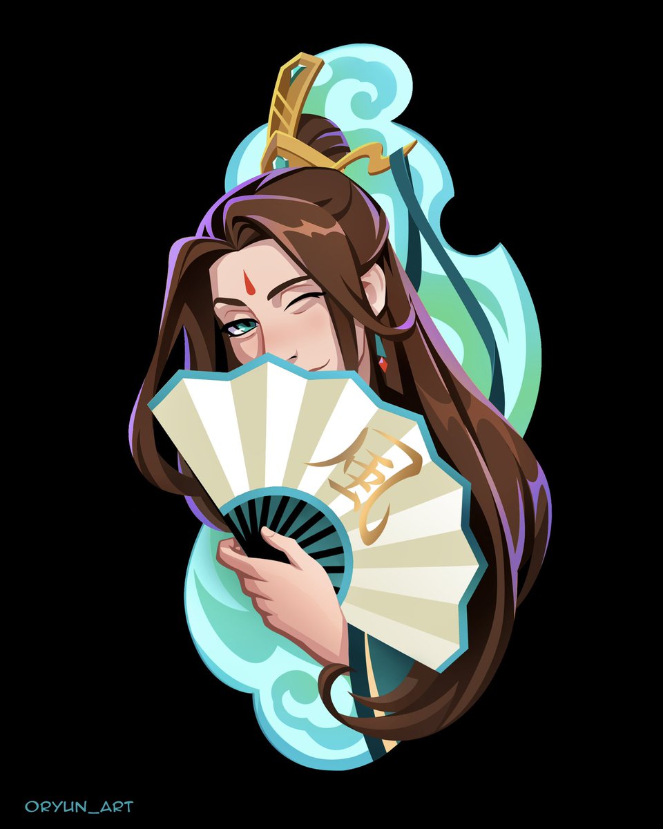 oryun_art's tweet image. POV: Wind master is flirting with you. #Shiqingxuan #windmaster #HeavensOfficialBlessing #beefleaf