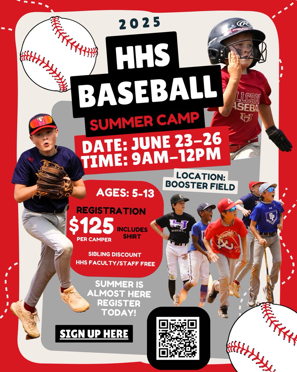 Hillcrest Rams baseball camp is almost here!
Sign up today! 🐏⚾️

#GoRams