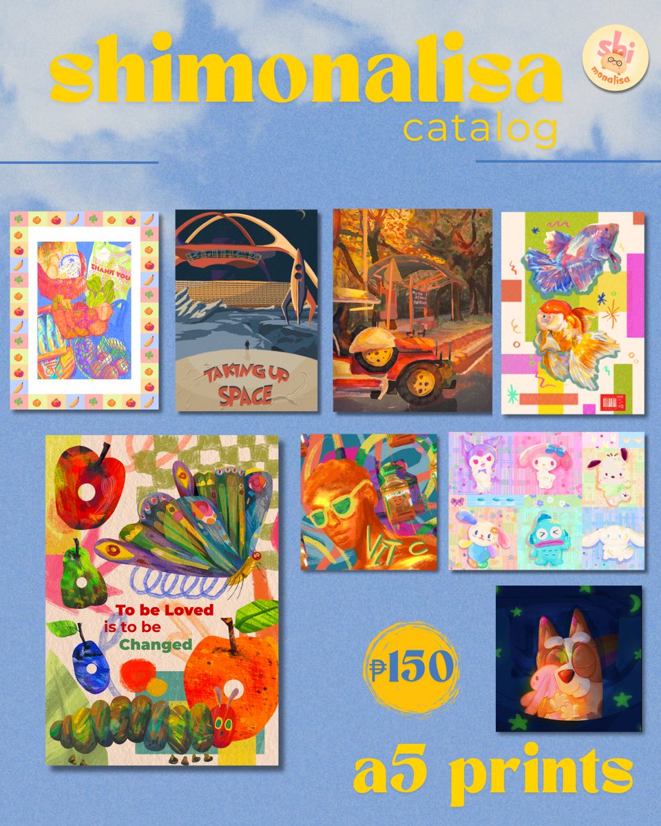 shi_monalisa's tweet photo. New Catalogue!!!

I’ll be at @vecinamarket - Odd Cafe, Makati from 11 am to 6 pm to sell my art ! 

Drop by if you can 💌

📍Odd Cafe, Makati
🗓️ May 17-18 | 11 AM - 6PM
🎟️ Free Entrance

#artph #artmoots https://t.co/PStsocZswP