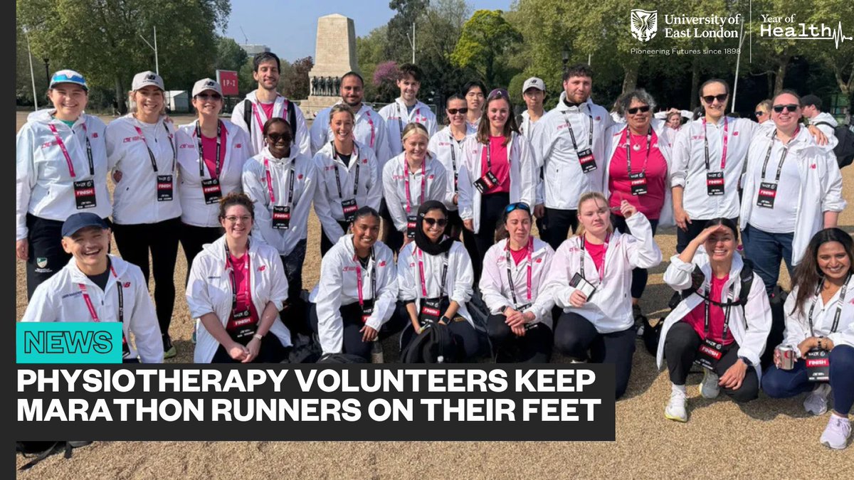 Uni of East London (@uel_news) on Twitter photo 👏 Huge shout-out to our physiotherapy students and staff who supported over 56,000 runners at the recent <a href="/LondonMarathon/">TCS London Marathon</a>! Their expertise kept athletes moving and recovering.
Read more 👉 uel.ac.uk/about-uel/news… #UELYearofHealth 👏 Huge shout-out to our physiotherapy students and staff who supported over 56,000 runners at the recent <a href="/LondonMarathon/">TCS London Marathon</a>! Their expertise kept athletes moving and recovering.
Read more 👉 uel.ac.uk/about-uel/news… #UELYearofHealth