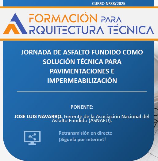 📰 Jornada de asfalto fundido como solución técnica para pavimentaciones e impermeabilización 
🖱 buff.ly/HZ8zhwV
#conectAT