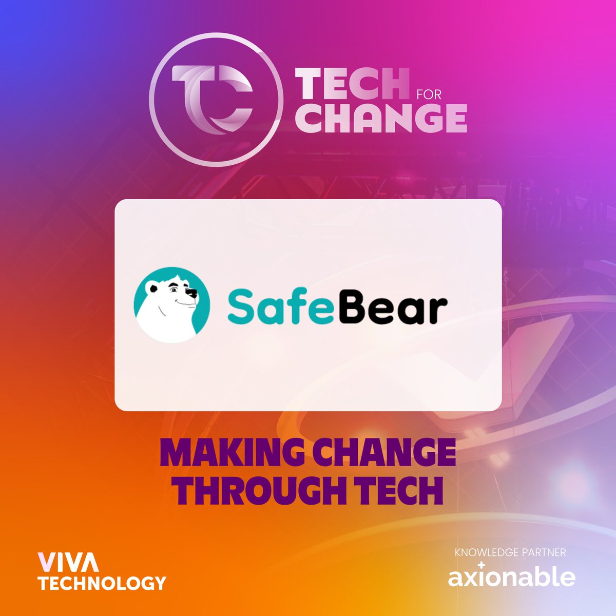 SafeBearapp's tweet image. Merci à @VivaTech pour cette belle reconnaissance : SafeBear obtient le statut Tech for Change.
Rendez vous les 11, 12, 13 et 14 juin 2025 à #Vivatech Paris 
#Tech #Techforchange #innovation #IA #technology #cyberviolences #cyberharcelement #resauxsociaux #RH #ESS