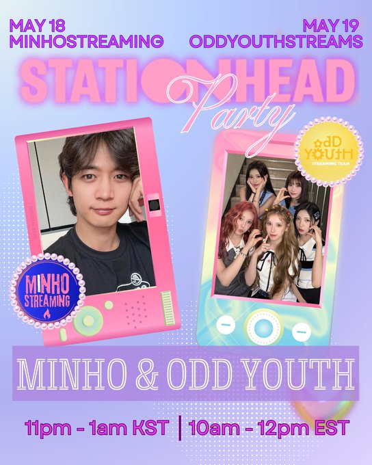 MinhoStreaming's tweet photo. [📻] MINHO & ODD YOUTH Stationhead Party✨

ODYZ, FLAMERS, SHAWOLS & everyone, our next Stationhead party is with @oddyouthstreams💛  

{Join in the app or using the station or channel links below}

🗓️ 18th May; 11pm -1am KST | 10am-noon EST 
🐿️https://t.co/OIrJNg9FGl
❤️‍🔥https://t.co/RBD25hxUHy
🗓️ 19th May; 11pm -1am KST | 10am-noon EST
💛https://t.co/dmSdlOl9P9

Please❤️ & 🔁 
#MINHO #민호 #SHINee #샤이니 @SHINee
#ODDYOUTH #오드유스 #Play_with_us