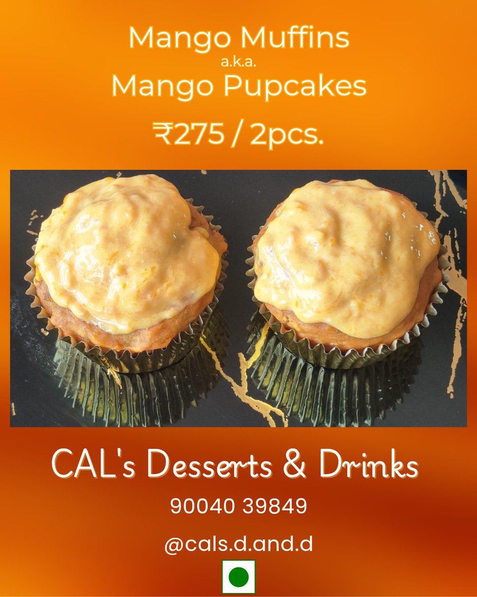 CALs_D_and_D's tweet image. #AwesomePawsome!

With #NoOil &amp;amp; #NoButter
#NoRefinedFlour &amp;amp; #NoRefinedSugar
our #MangoMuffins a.k.a. #MangoPupcakes
are healthy... enjoyable... yum!
#Awesome for your peeps! 🙂
#Pawsome for your pups! 🐶

∞

1/4