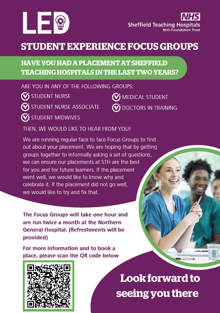 📢Calling all Nursing, Nursing associate, midwifery &amp; medical students...We want your feedback!

We’re hosting a Student Experience Focus Group:

📅Tuesday 20th May
🕑2-3pm
📍Wentworth Seminar Room, Rivermead Training Centre

Come join us &amp; share your feedback &amp; experience!