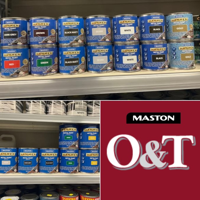 josephmurphyltd's tweet image. Get your Maston Hammer Paint at O'Flynn and Tobin in Newmarket, Cork. Maston Hammer metal paint is perfect for all metal surfaces, as well as wood. Suitable for both outdoor and indoor use. All in one: rust protection, primer and surface paint
#MetalPainting #rustprotection