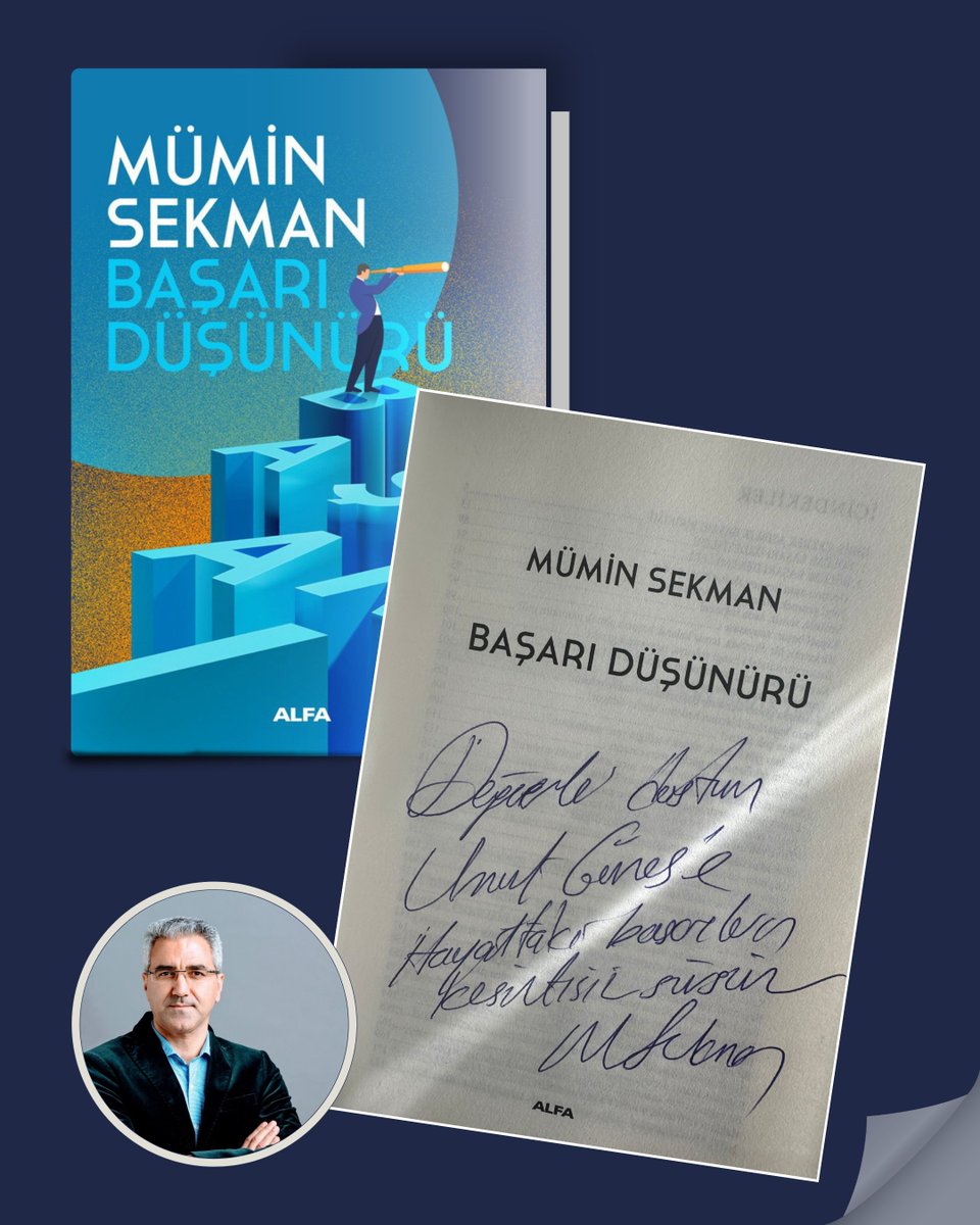 AvUmutGunes's tweet photo. “Başarı bir tesadüf değil, bir tercihtir.”

Değerli dostum ve sınıf arkadaşım Mümin Sekman’a, bu anlamlı hediye ve içten notu için teşekkür ederim.
Başarıyı düşünceyle ve eylemle inşa etmek isteyen herkese tavsiye ederim. 

#müminsekman #basaridüsünürü #kitap https://t.co/GT4O0fJjUR