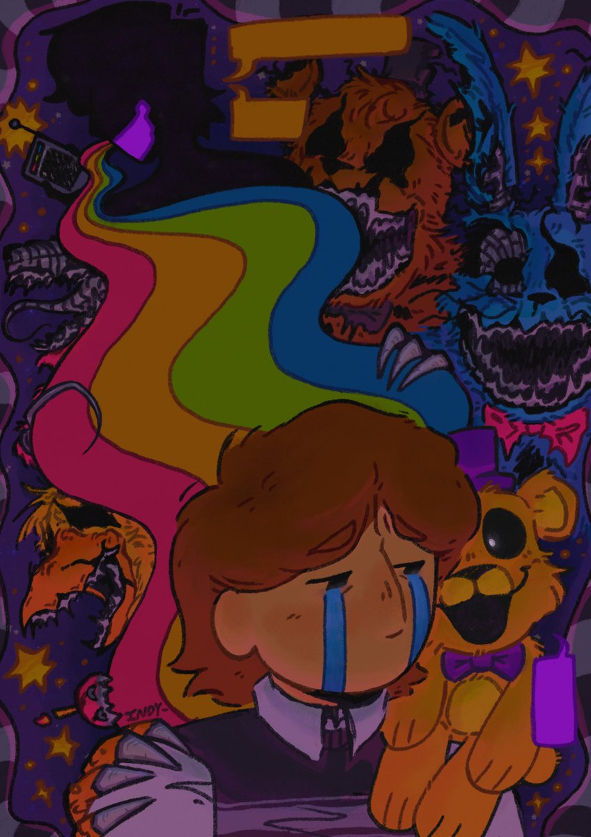 Vern_Circuits's tweet photo. “You have to be strong.”
…I’m a big fan of the Willplush theory 😭

[ #FNAF #FNAF4 #TheCryingChild #art ] https://t.co/hMd3uoTCCW