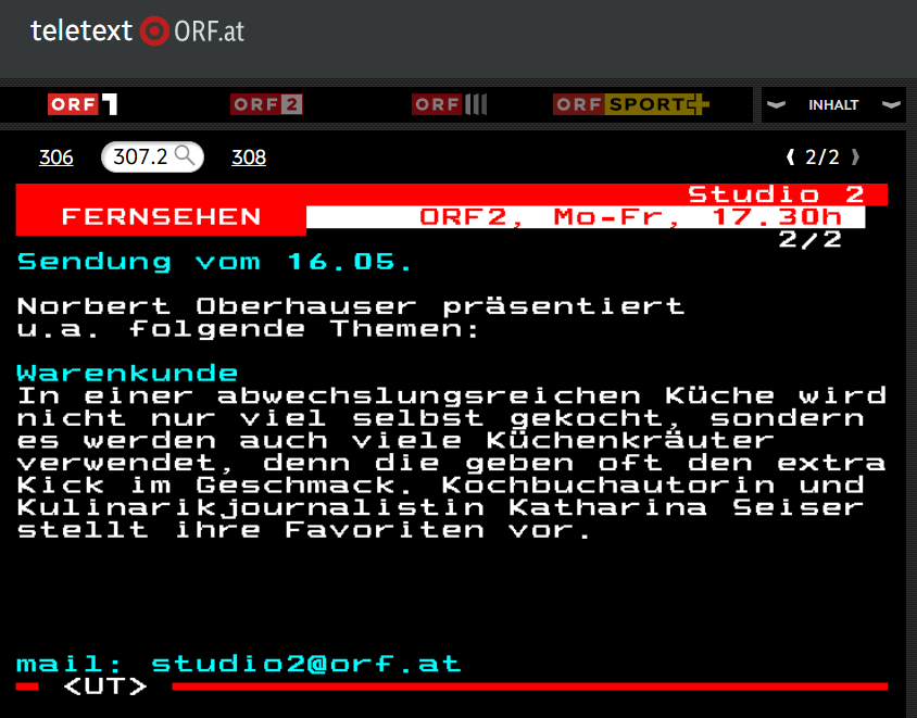 ChristophFreina's tweet image. Im ORF #Studio2 ab 17.30 Uhr wird Euch @katha_esskultur #Küchenkräuter nahebringen.