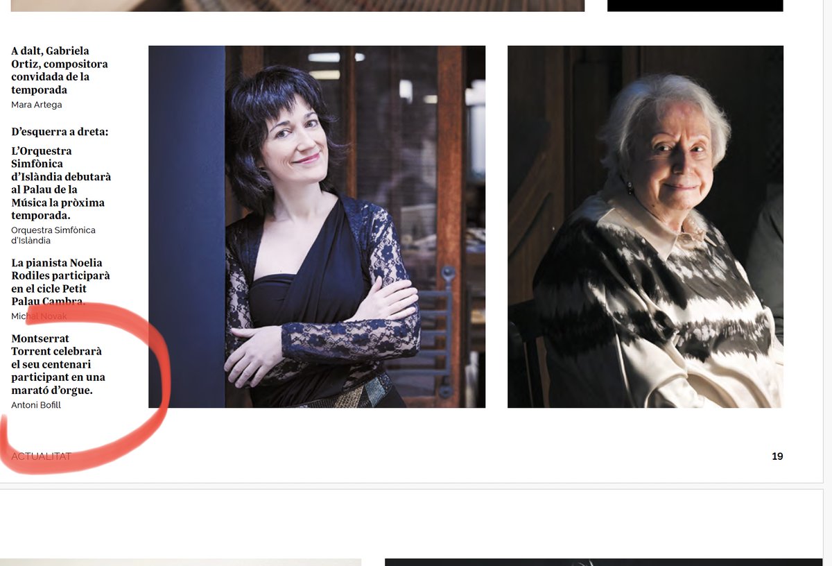 Fundació Montserrat Torrent (@fundmtorrent) on Twitter photo La <a href="/RevistaMusCat/">Revista Musical Catalana</a> es fa ressò de la marató organística amb què celebrarem el centenari de Montserrat Torrent. 🎂Recordeu: el 18 d'abril de 2026 al <a href="/palaumusicacat/">Palau de la Música Catalana</a> . 🎶Preneu-ne nota!📝 La <a href="/RevistaMusCat/">Revista Musical Catalana</a> es fa ressò de la marató organística amb què celebrarem el centenari de Montserrat Torrent. 🎂Recordeu: el 18 d'abril de 2026 al <a href="/palaumusicacat/">Palau de la Música Catalana</a> . 🎶Preneu-ne nota!📝