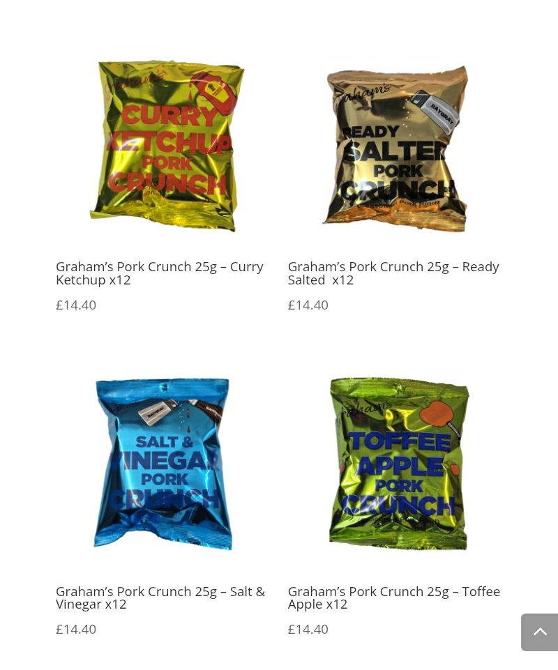 NEW PRODUCTS ALERT!!!

We're delighted to bring to you our new bags of Pork Crunch. You might notice two different flavours 😋

They are now live on our online shop!!!
raygraysnacks.co.uk/snacks/