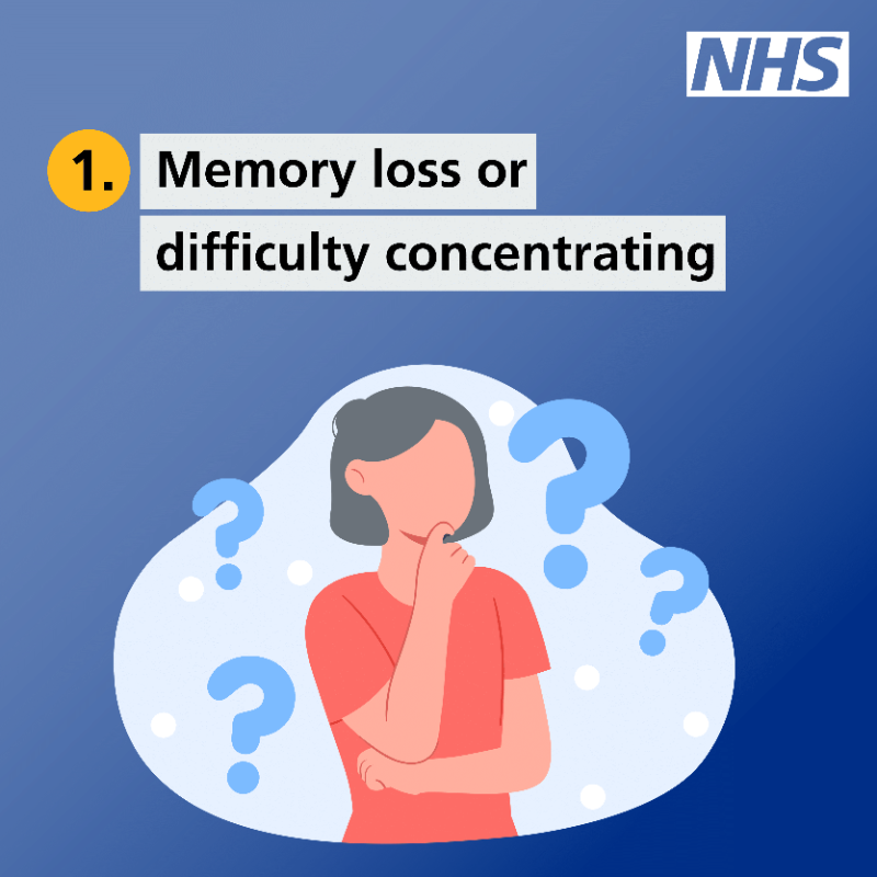 NHSuk's tweet photo. Different types of dementia can affect people differently, and everyone will experience symptoms in their own way.

However, there are some common early symptoms that may appear some time before a diagnosis of dementia.

https://t.co/UTSBlj1B0Z  

#DementiaActionWeek