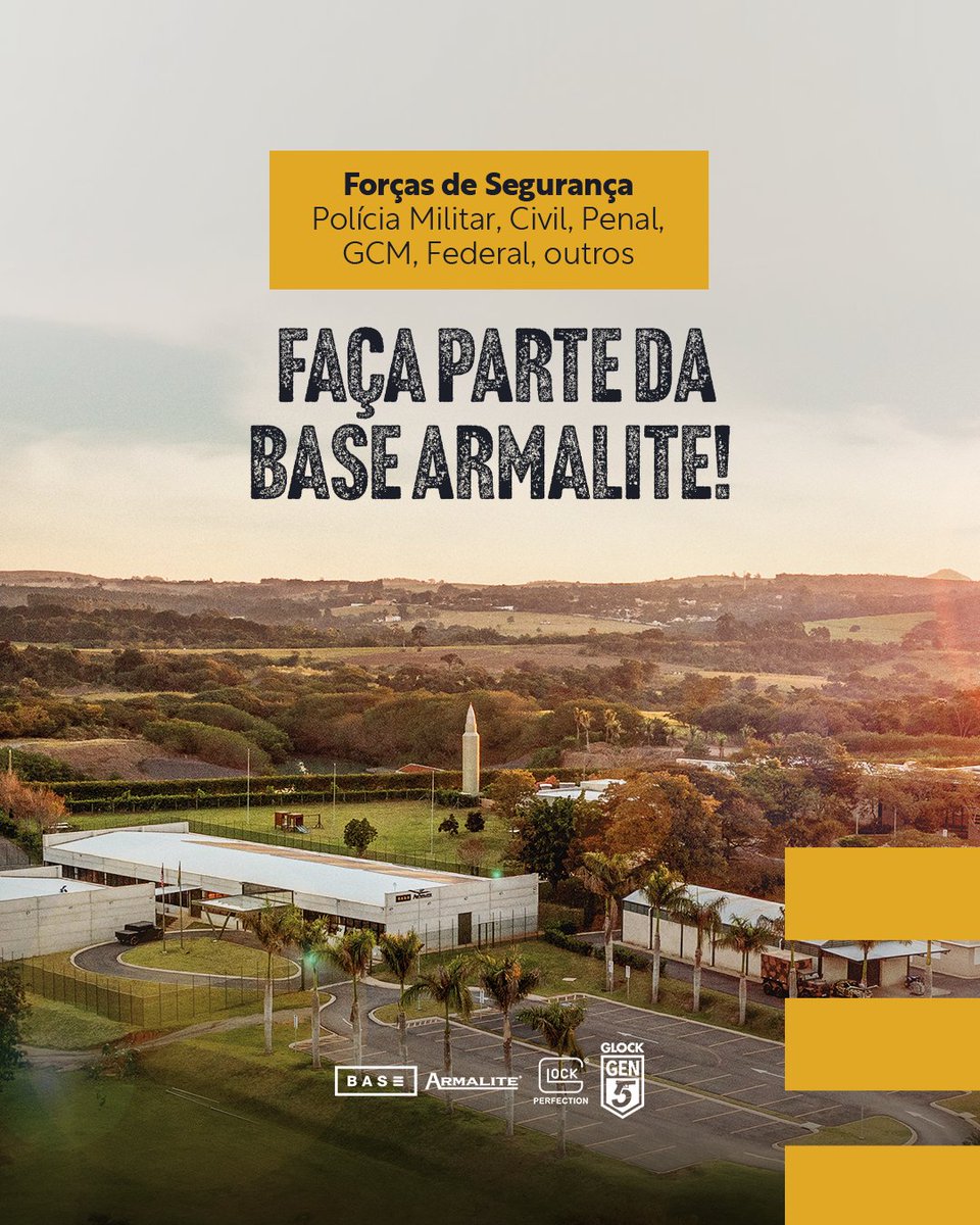 👮‍Forças de Segurança, seu espaço de treino é aqui.
Se você atua na PM, Civil, Penal, GCM, Federal ou outras corporações, a Base Armalite é o seu território.

🚨 Você protege a sociedade. A Base protege seu direito de treinar com excelência.
Fale com a nossa equipe.