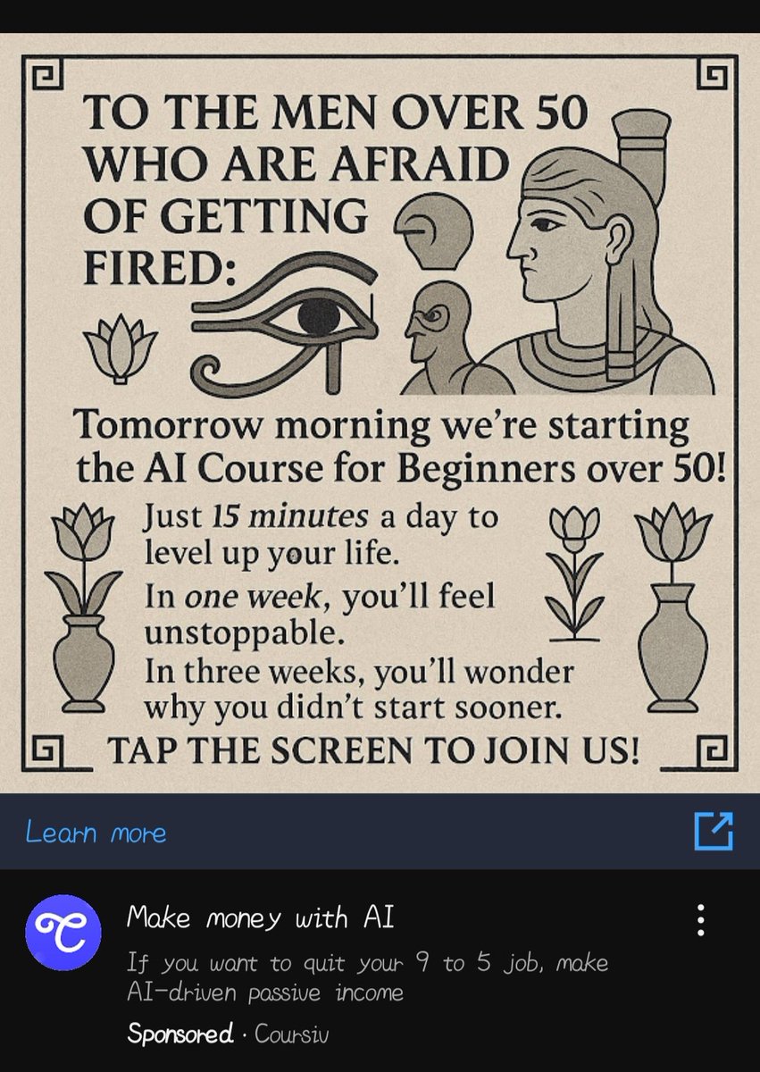 The YouTube advertising algorithm misfired so hard with this one I snorted my tea.