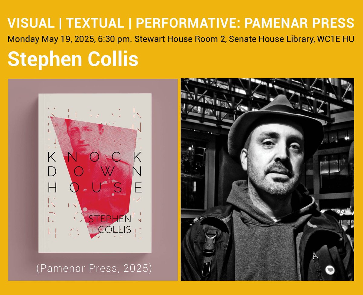 Pamenar Press (@pamenarpress) on Twitter photo Join us Mon 19 May, 6:30 PM at Stewart House, London for a Pamenar x Poetics Research Centre reading <a href="/brihughespoet/">Dr Briony Hellon-Hughes (I'm on Bluesky)</a>
Nothing Intensifies by @iriscolomb
Knock Down House by <a href="/stevecollis/">stevecollis</a>
Puberté by @annielafleurette Join us Mon 19 May, 6:30 PM at Stewart House, London for a Pamenar x Poetics Research Centre reading <a href="/brihughespoet/">Dr Briony Hellon-Hughes (I'm on Bluesky)</a>
Nothing Intensifies by @iriscolomb
Knock Down House by <a href="/stevecollis/">stevecollis</a>
Puberté by @annielafleurette