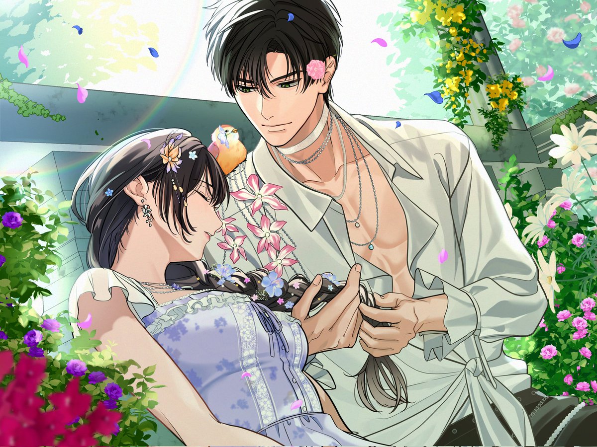 #恋と深空 #共に花の季節ヘイラスト
レイ、囲い込む香り