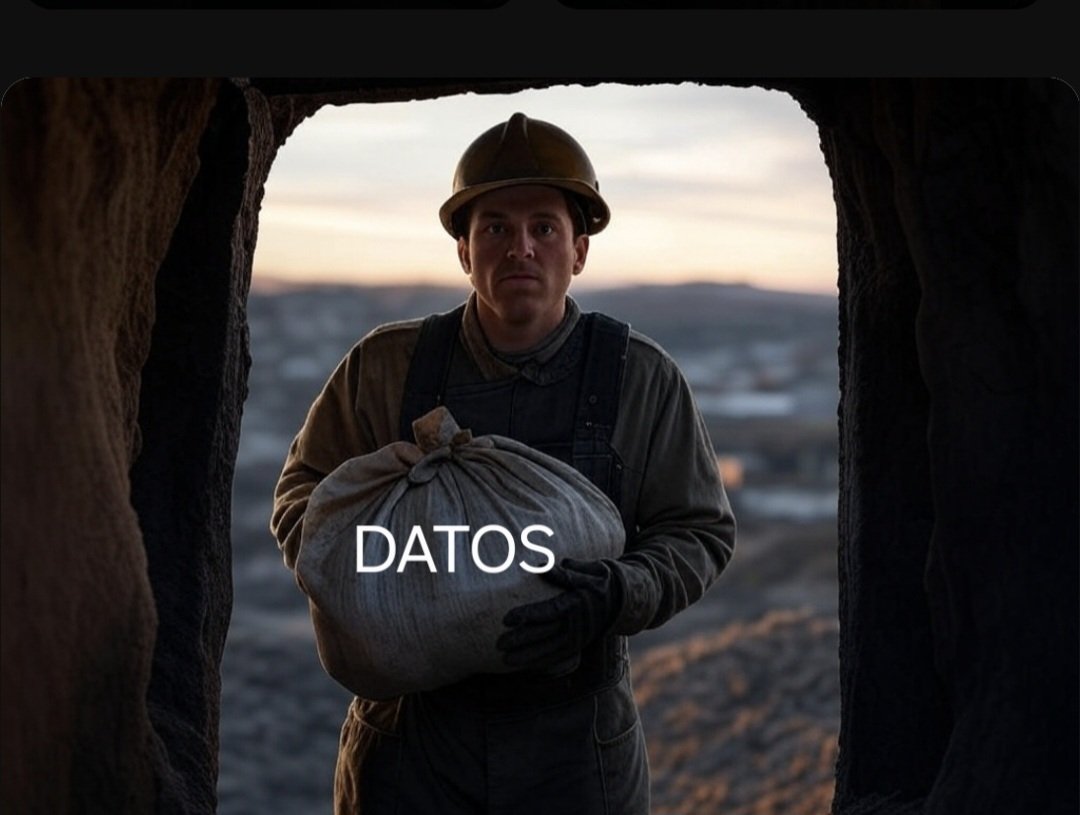 La primera vez que escuche el término #DataMining (Minería de Datos) me imaginé algo así 😂

Pero, ¿qué es en realidad? 🤔

🔎Es el proceso de descubrir patrones, correlaciones y conocimientos útiles en grandes conjuntos de datos mediante #estadística, #MachineLearning e #IA