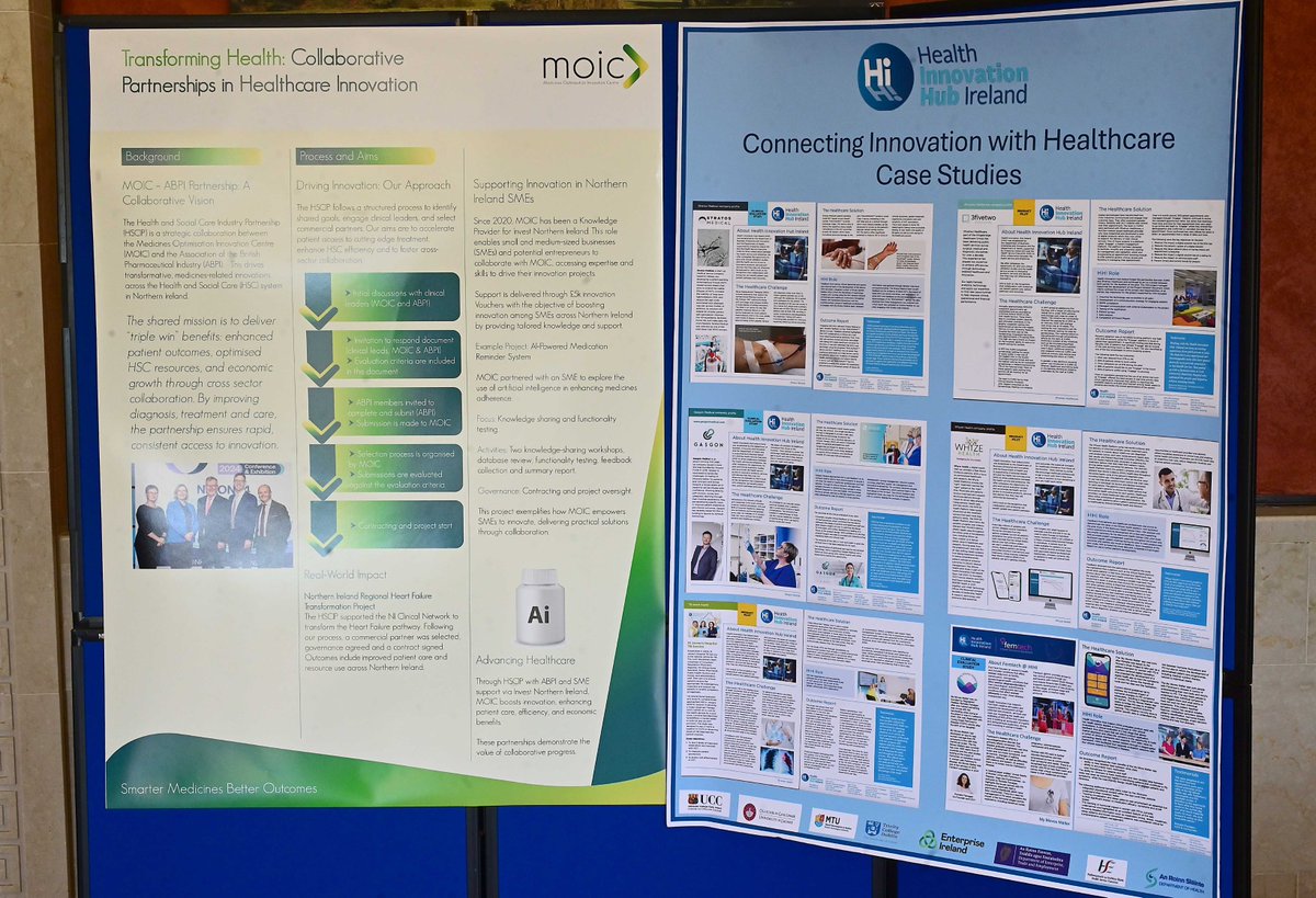 MOICNI's tweet photo. A great day at the Long Gallery, Stormont, for an All-Ireland Showcase of Healthcare Innovation! MOIC &amp; HIHI signed an MOU to boost cross-border healthcare,  Joined by Ministers Mike Nesbitt &amp; Alan Dillon, the event highlighted innovation in pharmacy. https://t.co/2PdlbDS5qg