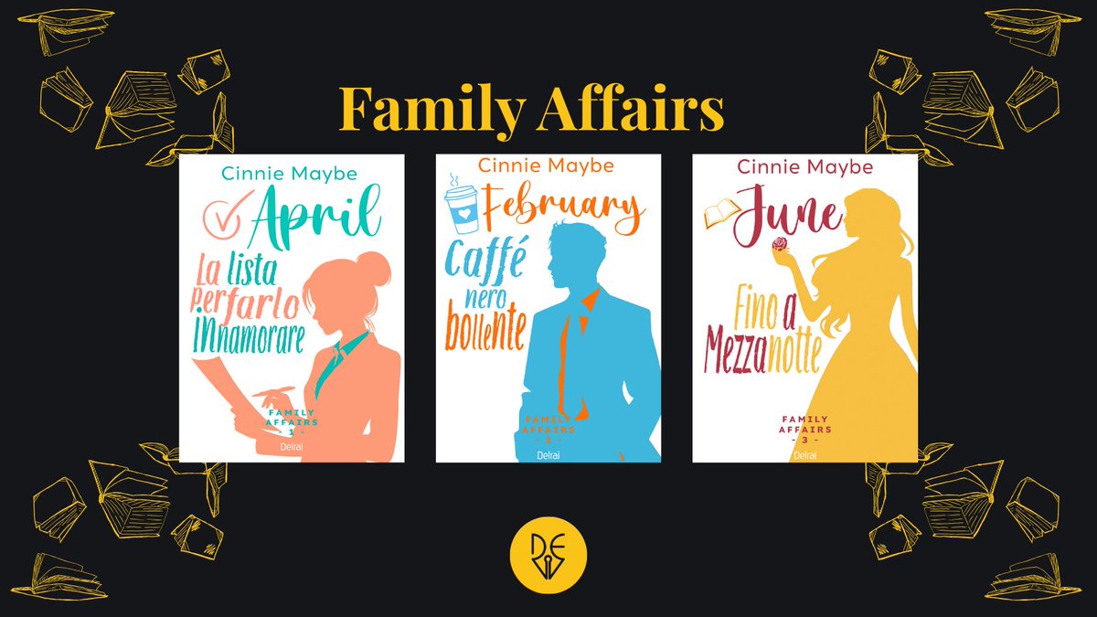 Family Affairs di Cinnie Maybe: scopri le storie dei fratelli Hastings! 📚

Una famiglia, otto fratelli, otto mesi dell'anno. Ogni libro un amore diverso, ogni storia un'emozione unica. 💖

Inizia da April e lasciati conquistare. ✨

#RomanceContemporaneo #CinnieMaybe