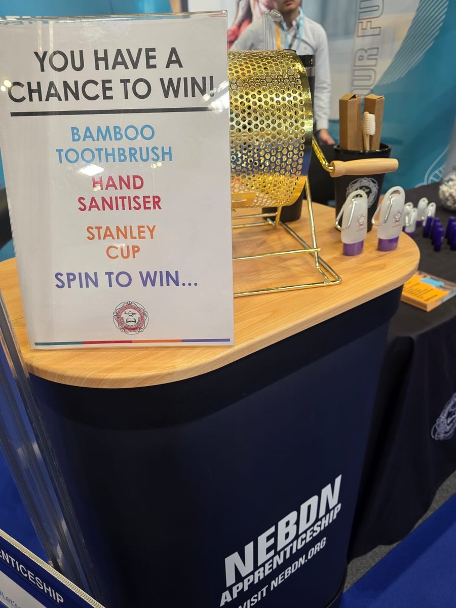 We are live at the #DentistryShow this weekend! There are some fantastic speakers lined up this year and some new NEBDN merchandise to win, including our very own engraved Stanley Cup. Come and see us at stand K01! #DentalNursing #BDCDS25
