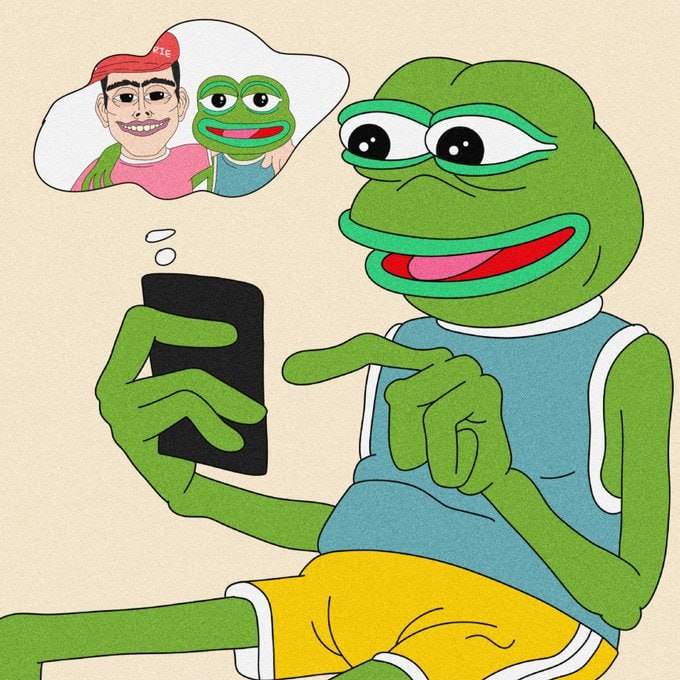 Pepe_SolTweet's tweet photo. Born from Matt Furie, reincarnated by Jason Furie - $PEPE the world is yet to know 🐸 https://t.co/Cw6hZwwkyD