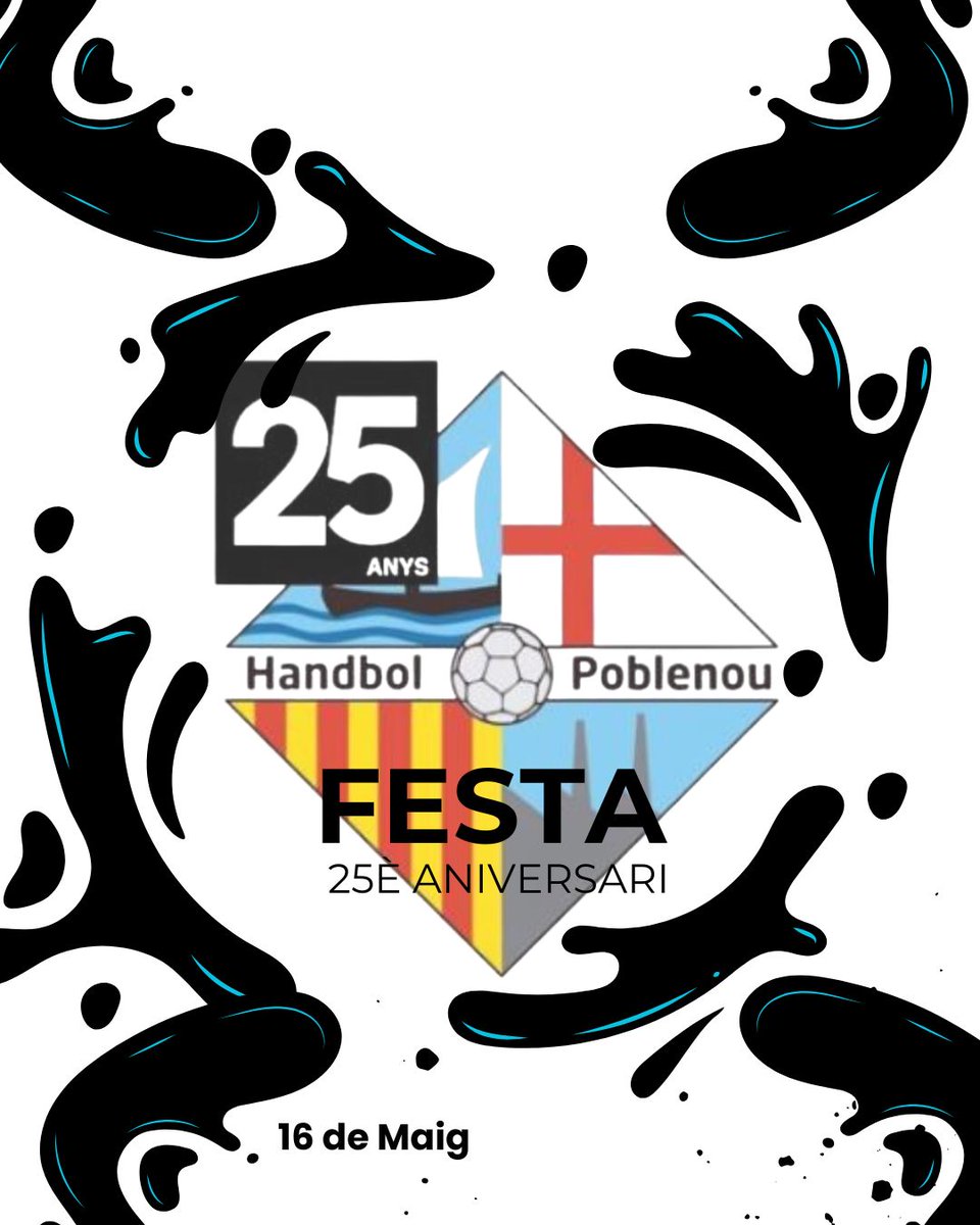 📢Celebrem 25 anys de l’Handbol Poblenou: una trajectòria de compromís i valors al barri❗
Aquest 25è aniversari és un moment per celebrar la història, el present i el futur d’un club que continua creixent gràcies a la passió i l’esforç col·lectiu de tota la comunitat de Poblenou