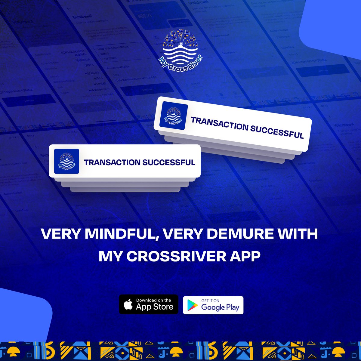 mycrossriverapp's tweet photo. Very calm, very demure, yet super fast.
The My CrossRiver App doesn’t make noise, it just gets things done.

#mycrossriverapp #transactionsuccessful #digitalcrossriver #smoothexperience #crossriverstate #easytransactions #calabar https://t.co/xS1qSBc6MQ