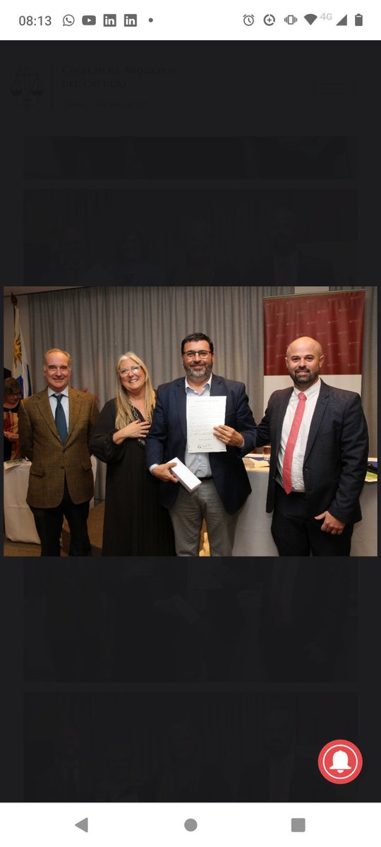 Gracias! <a href="/CAdelUruguay/">Colegio de Abogados del Uruguay</a> <a href="/M_LauraCapalbo/">María Laura Capalbo</a>