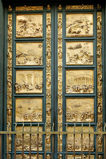 CultureExploreX's tweet photo. Baptistery of San Giovanni.

Before entering heaven, you must pass through its Gates.

Ghiberti’s “Gates of Paradise” are bronze doors so intricate that Michelangelo himself said they were worthy of paradise.

That’s how Renaissance humility looked. https://t.co/sNCBO6FwOS