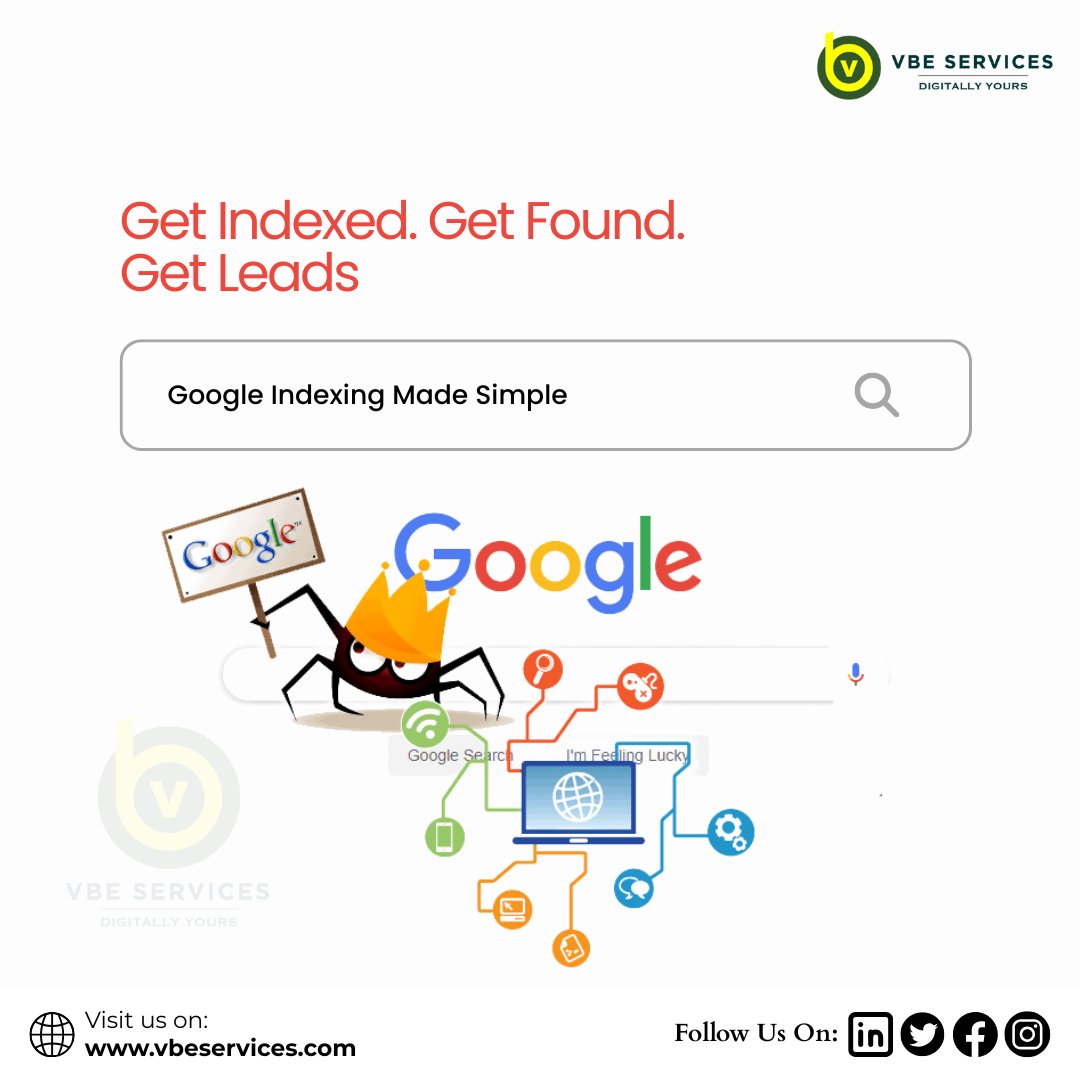 Vbeservice's tweet image. Make sure your website is visible where it matters most — Google!
Boost your discoverability with expert indexing services.
#GoogleIndexing #VBEServices #BeFoundOnline #SEOBoost